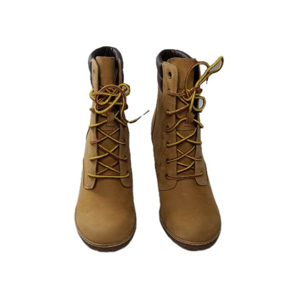 Timberland Women's Tillston 6 Inch Double Collar Boot Size 7.5 Tan - Picture 4 of 8